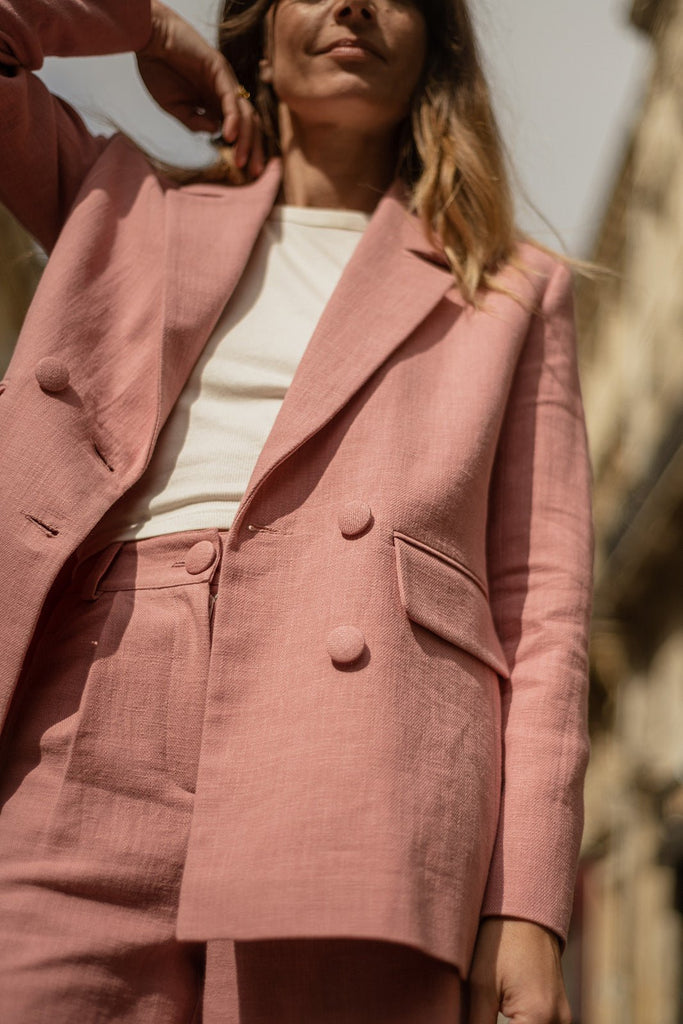 Veste Mark Lin - Rose - Plume Paris - The Bradery