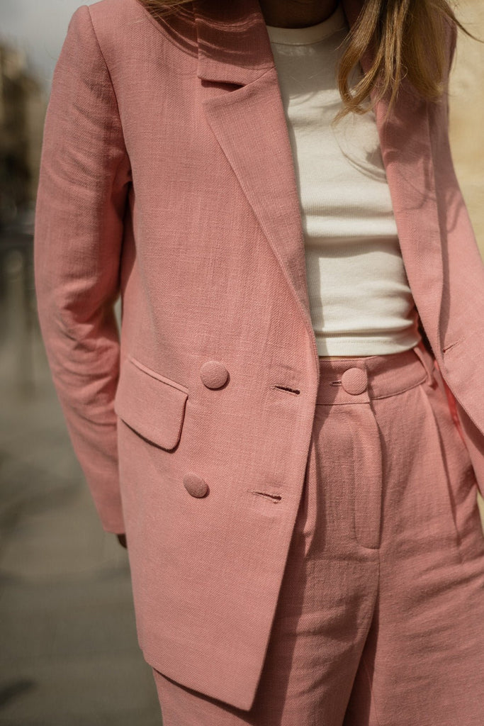 Veste Mark Lin - Rose - Plume Paris - The Bradery