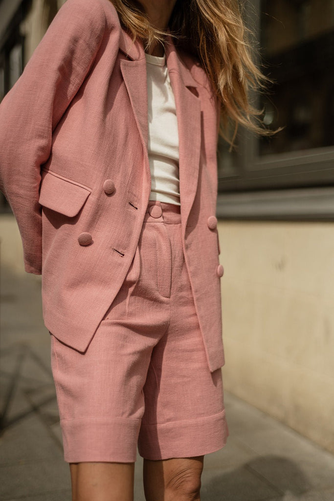 Veste Mark Lin - Rose - Plume Paris - The Bradery