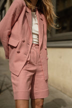 Veste Mark Lin - Rose - Plume Paris - The Bradery