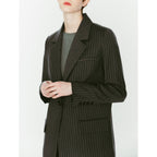 Veste Norton - Grey Stripes Manteaux Et Vestes Margaux Lonnberg