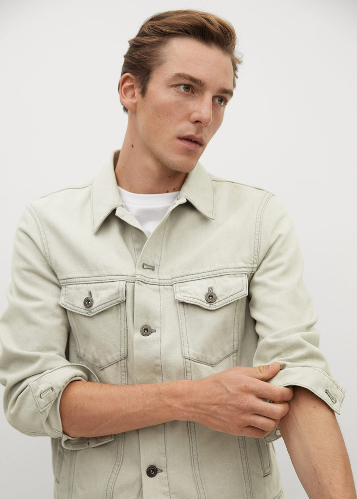 Veste Ryan - Denim Gris Clair - Homme