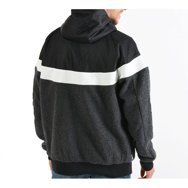 Vestes De Survãƒâªtement Nike M Nsw Wr Hoodie Tch Sherpa - Noir - Homme NIKE JACKET HOMME TEXTILE Nike