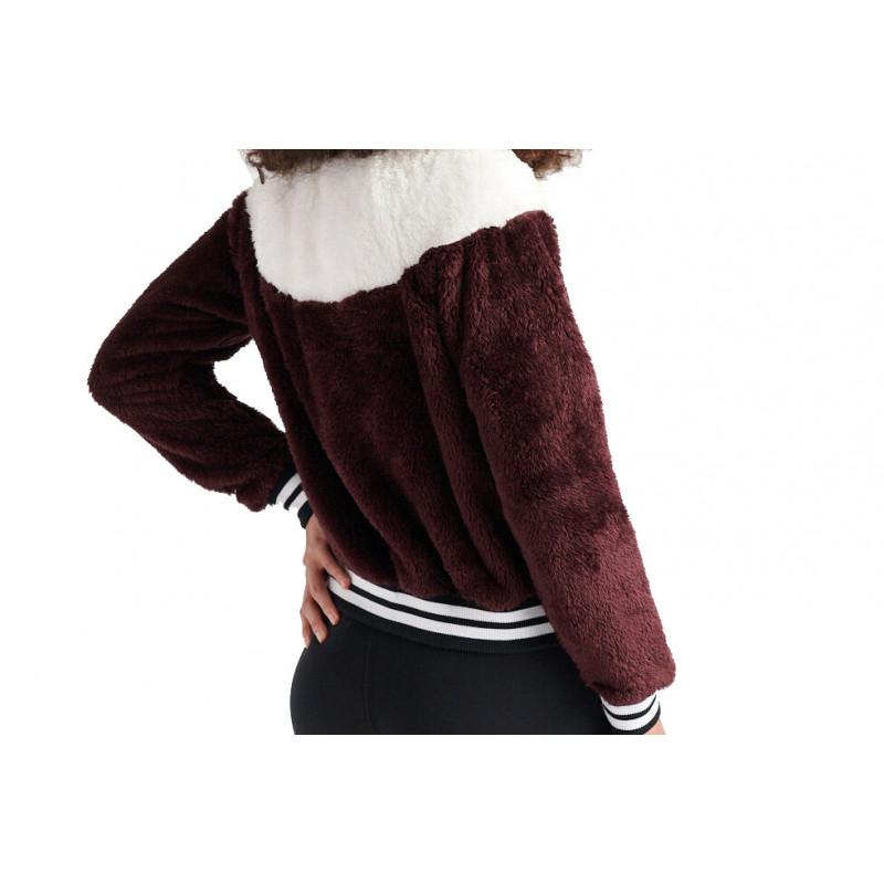 Vestes De Survãƒâªtement Nike W Nsw Jacket Bomber Wolf - Bordeaux - Femme NIKE VESTE FEMME TEXTILE Nike