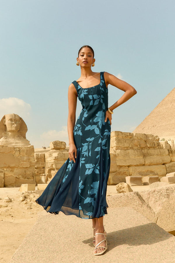 Robe Dalia Gardenia Azul