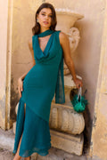 Robe Rabat Azul Petróleo