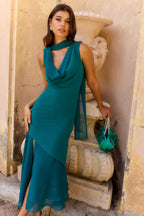 Robe Rabat Azul Petróleo