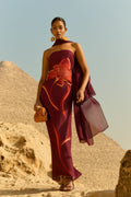 Robe Salma Lirio Burdeos