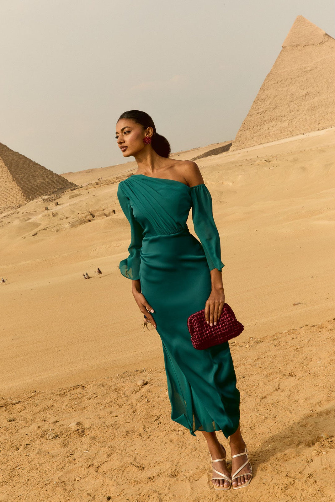 Robe Turandot Azul Petróleo