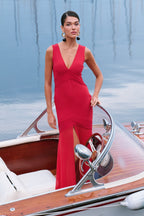 Robe Venetia Carmín