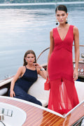 Robe Venetia Carmín