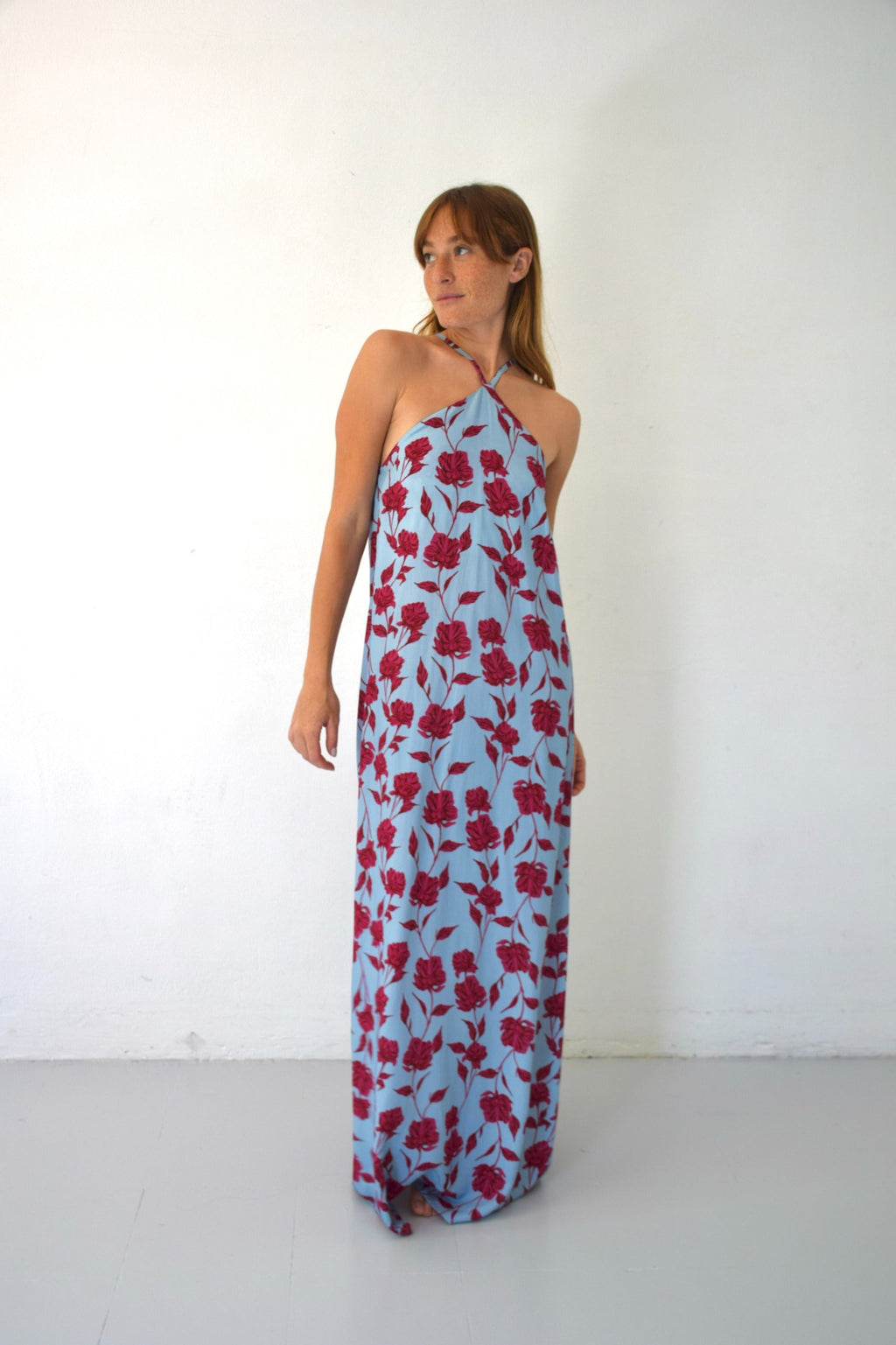 Robe Kate Fleurs Bleu