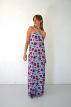 Robe Kate Fleurs Bleu