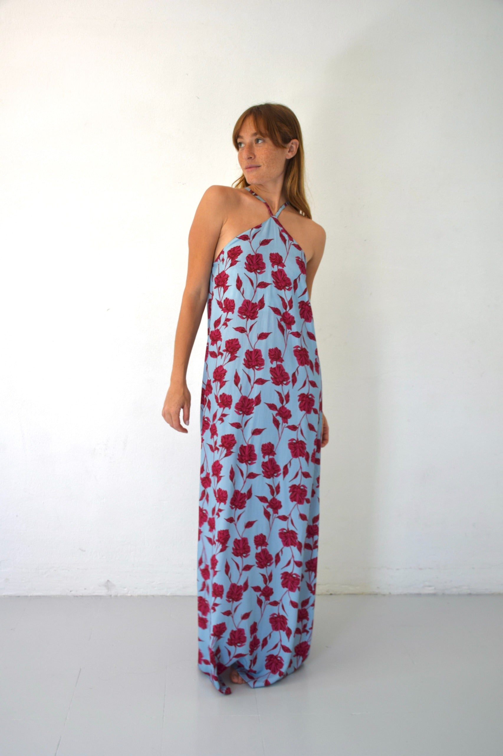 Robe Kate Fleurs Bleu