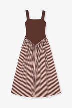 Robe Maria Combiné Marron