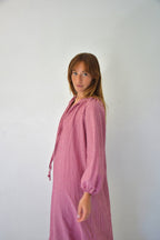 Robe Matilde Vichy Bordeaux