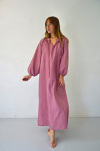 Robe Matilde Vichy Bordeaux