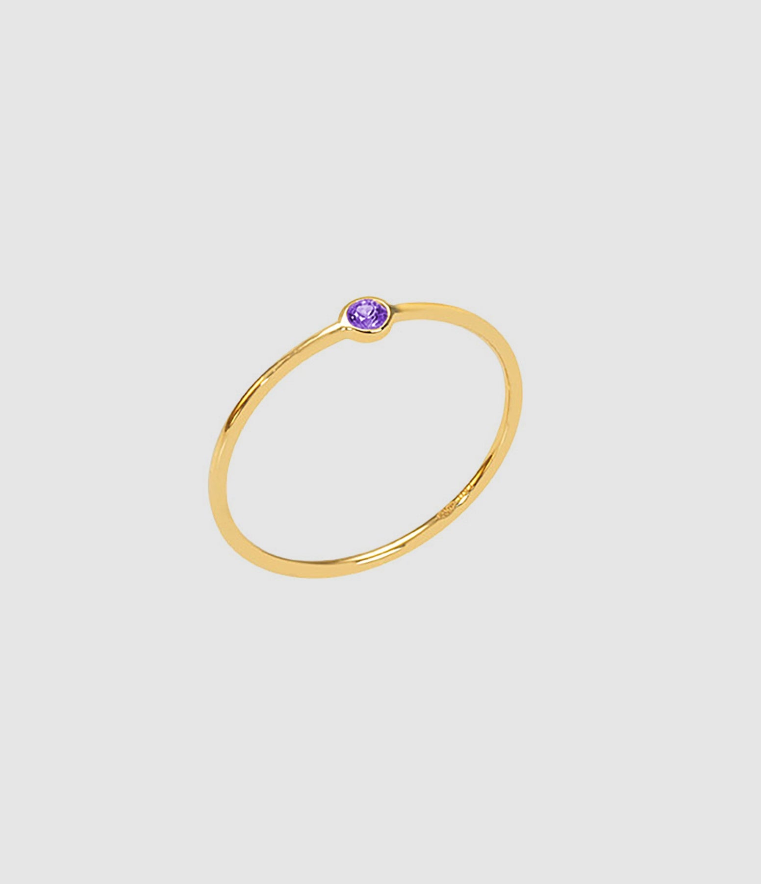And...Paris - Bague Memory Améthyste Or Jaune - Femme