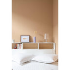 Inspiration déco : ambiance 1 avec la peinture Flat white - teinte caramel beige || @atelier__fragment