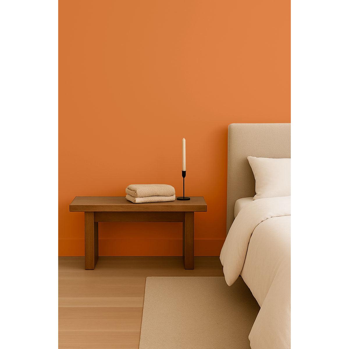 Inspiration déco : ambiance 1 avec la peinture Menorca break - teinte orange ocre