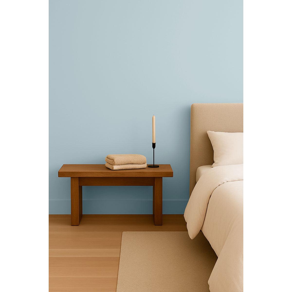 Inspiration déco : ambiance 1 avec la peinture On mute - teinte bleu lavande