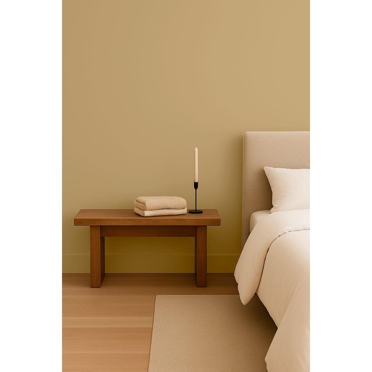 Inspiration déco : ambiance 1 avec la peinture Oxford tweed - teinte vert jaune claire