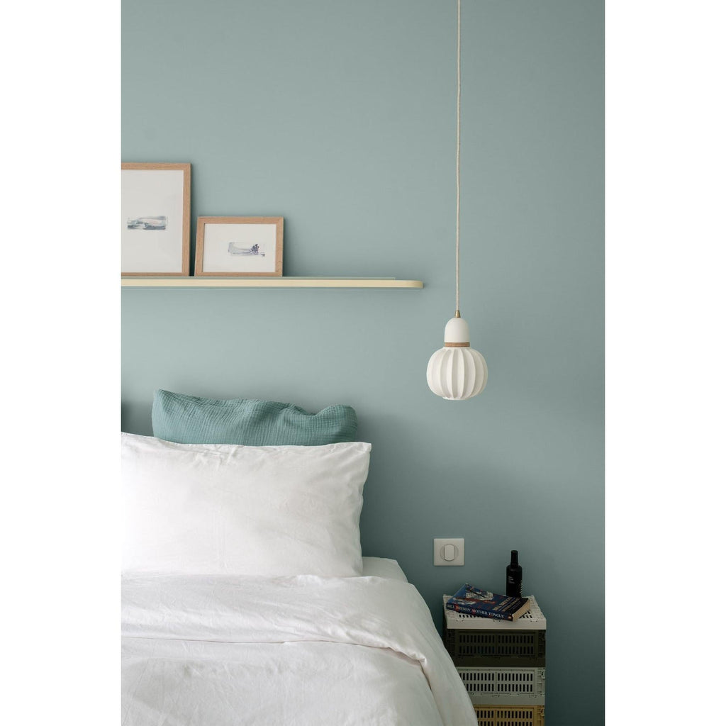 Inspiration déco : ambiance 1 avec la peinture Pepper mint - teinte bleu vert clair || @lesdecoreuses