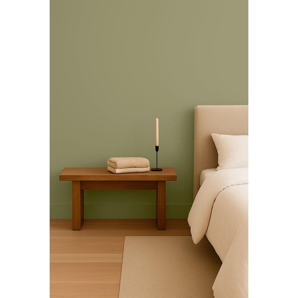 Inspiration déco : ambiance 1 avec la peinture Sage words - teinte verte