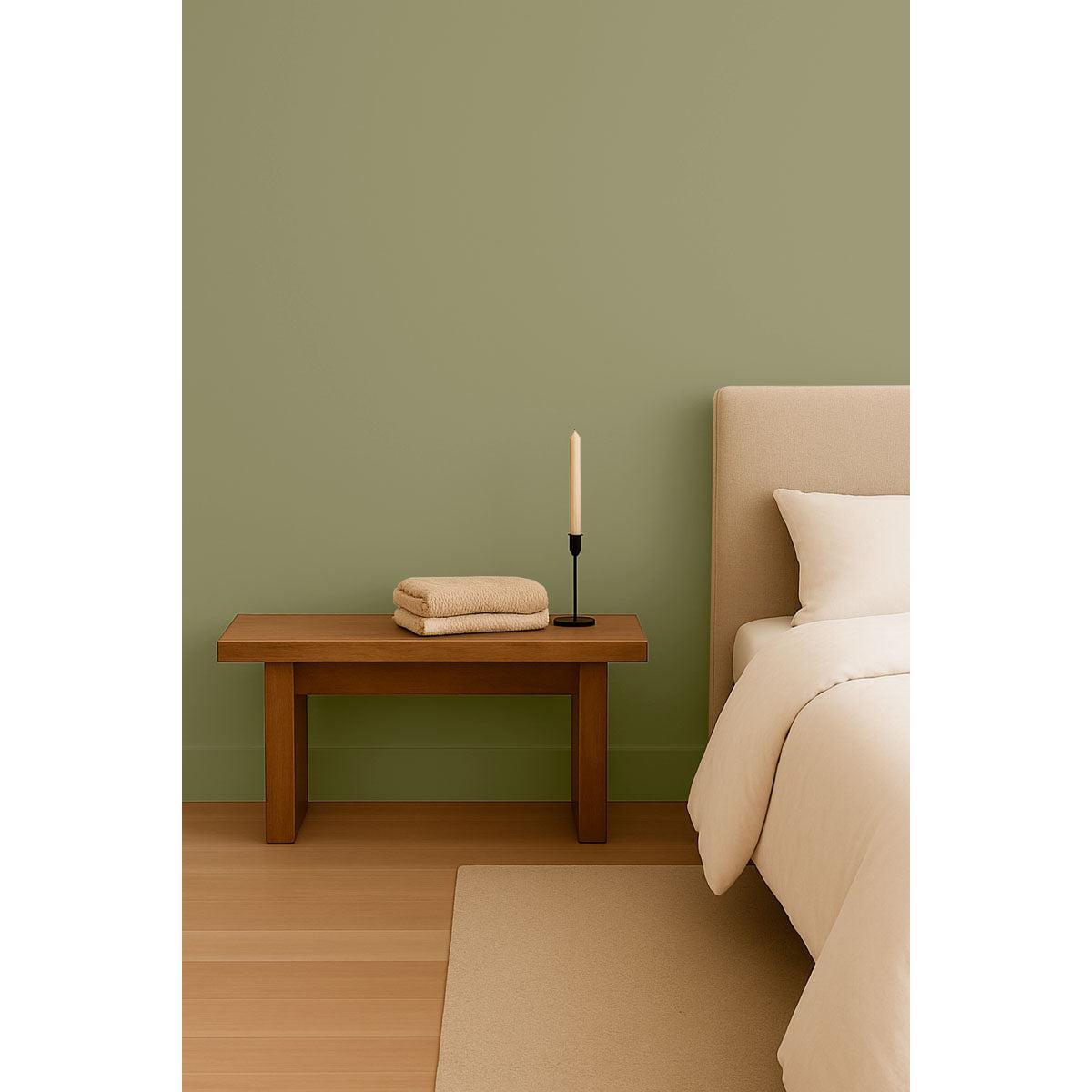 Inspiration déco : ambiance 1 avec la peinture Sage words - teinte verte