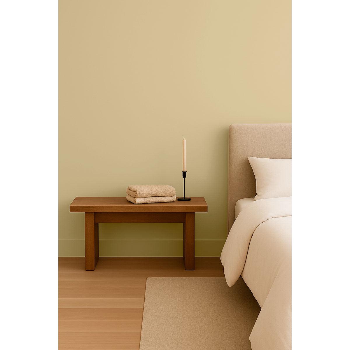 Inspiration déco : ambiance 1 avec la peinture Sunday jersay - teinte vert jaune claire