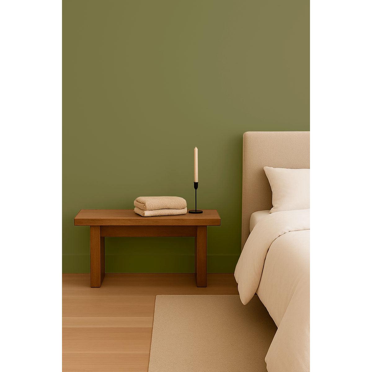 Inspiration déco : ambiance 1 avec la peinture Tennis club - teinte vert kaki