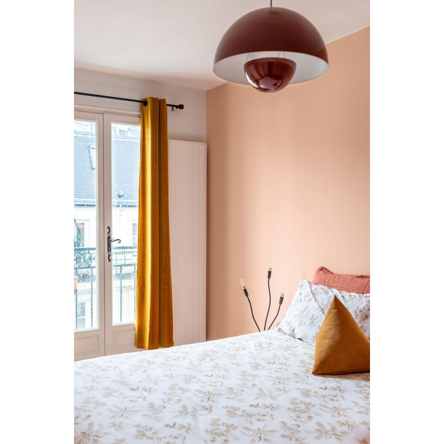 Inspiration déco : ambiance 2 avec la peinture California love - teinte orange pastel || @littleworkerfr