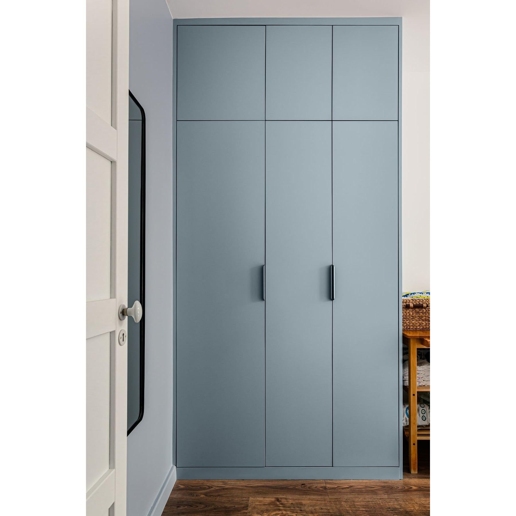 Inspiration déco : ambiance 2 avec la peinture Cool pearl - teinte bleu gris clair || @octobre_architecture