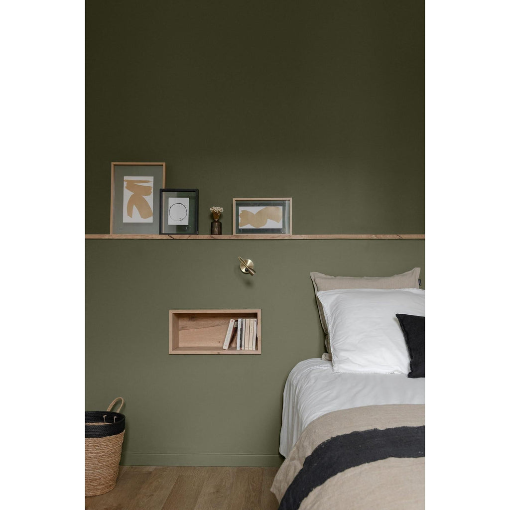 Inspiration déco : ambiance 2 avec la peinture Pitchy olive - teinte vert olive fonce || @ma.des_interior