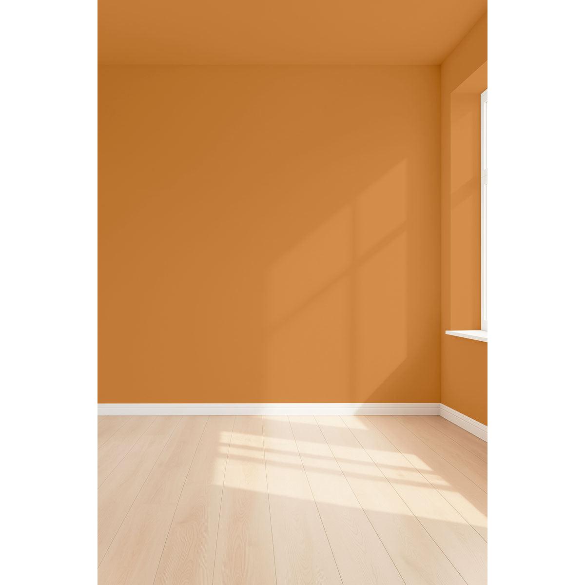 Visualisation 3D de la peinture Colonel mustard avec ombres - teinte jaune moutarde
