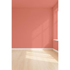 Visualisation 3D de la peinture Coral brick avec ombres - teinte terracotta corail