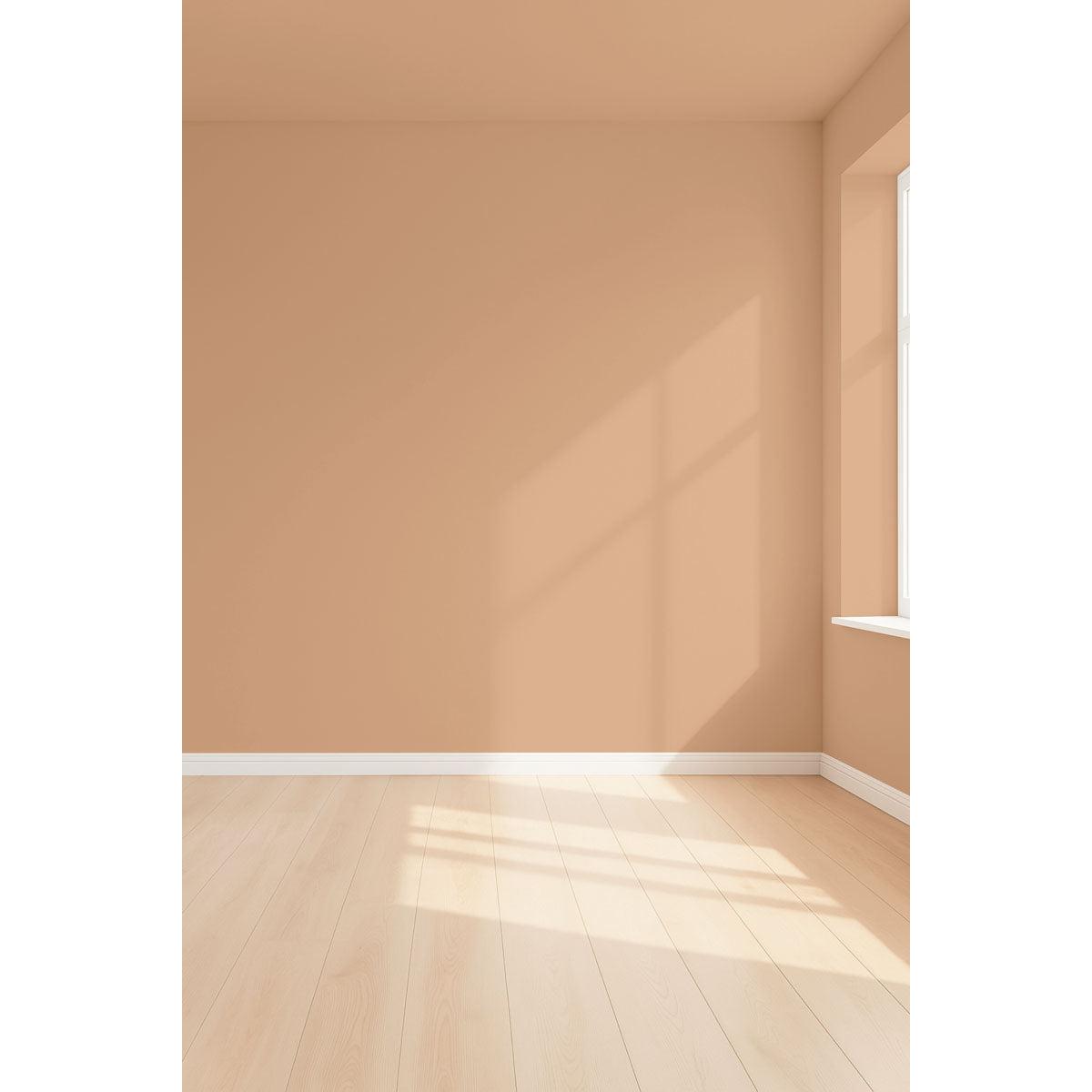 Visualisation 3D de la peinture Flat white avec ombres - teinte caramel beige