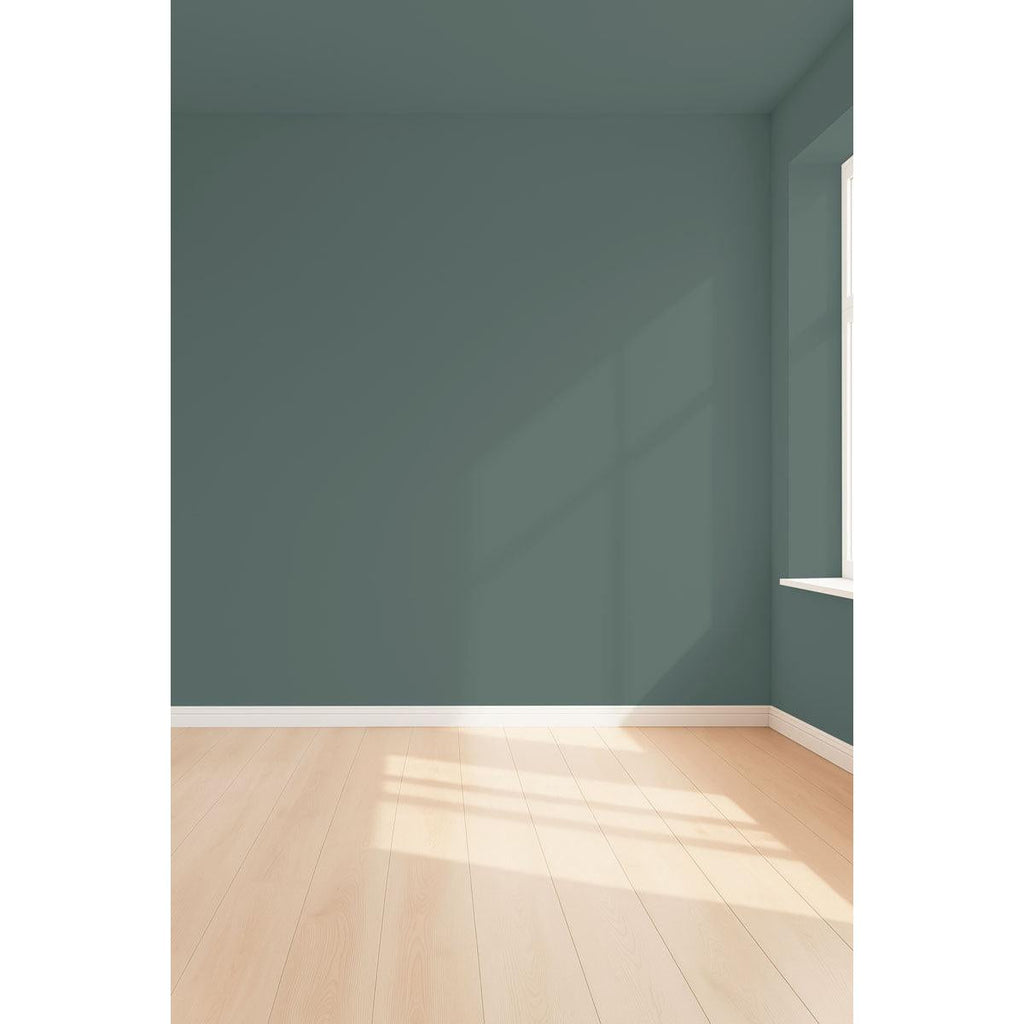 Visualisation 3D de la peinture Komorebi avec ombres - teinte vert de gris fonce