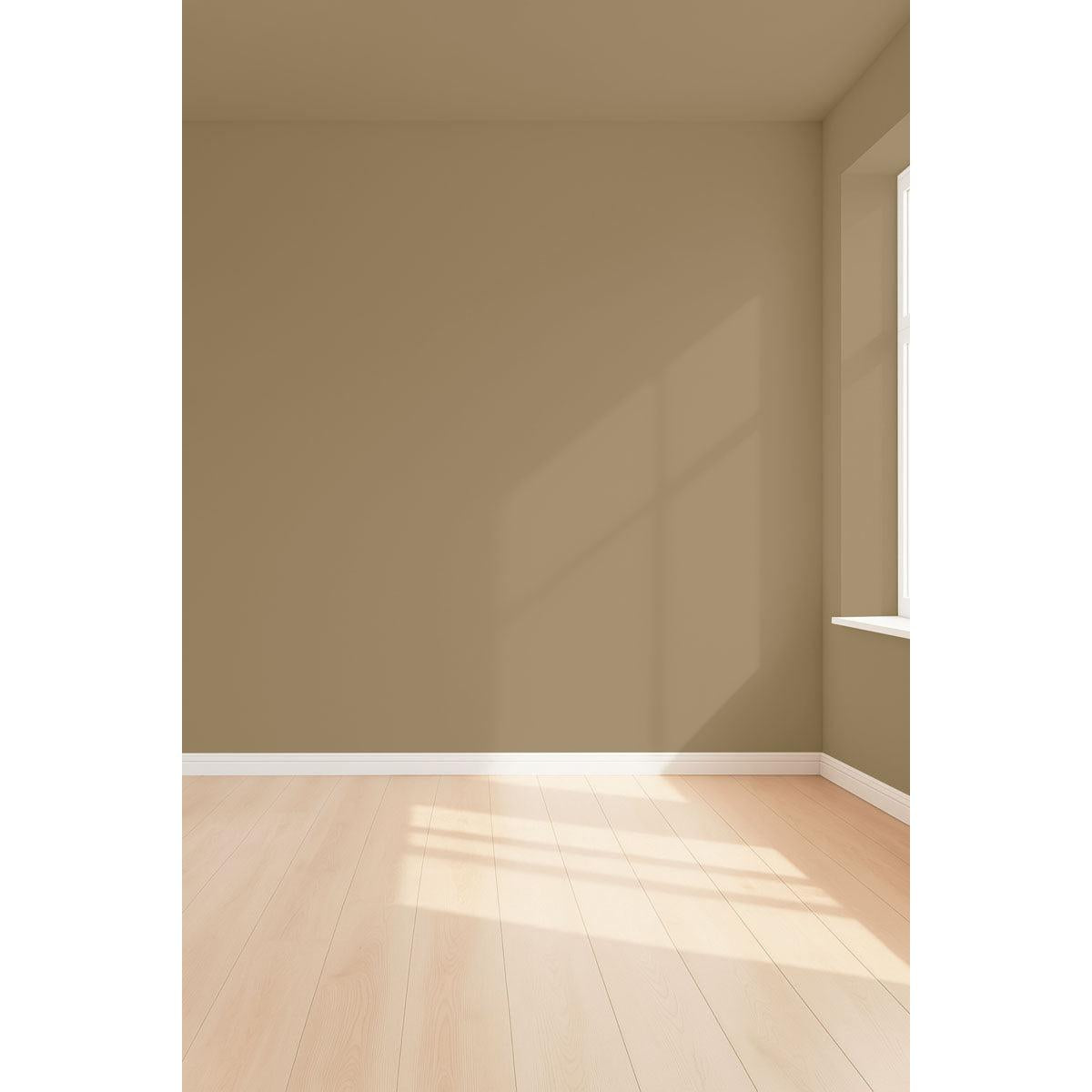 Visualisation 3D de la peinture Sleepy olive avec ombres - teinte vert olive clair