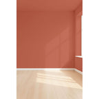 Visualisation 3D de la peinture Spaghetti western avec ombres - teinte terracotta orange