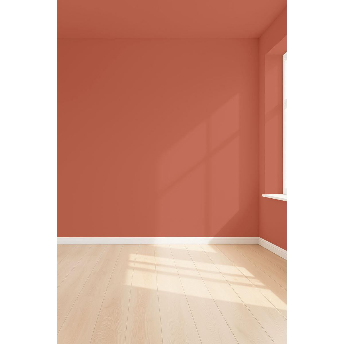 Visualisation 3D de la peinture Spaghetti western avec ombres - teinte terracotta orange