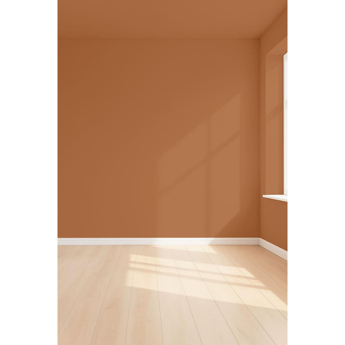 Visualisation 3D de la peinture Teddy brown avec ombres - teinte brun caramel