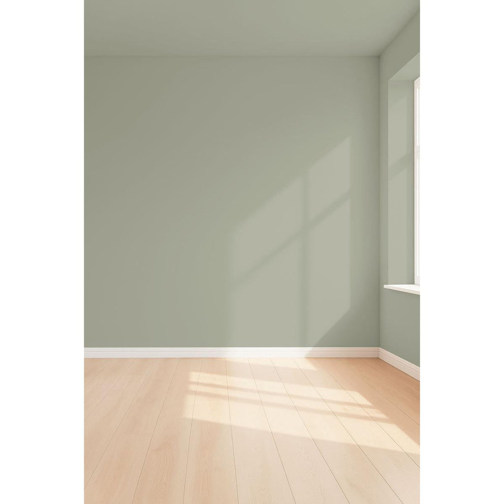Visualisation 3D de la peinture Verde suave avec ombres - teinte vert sauge