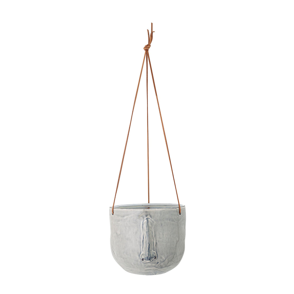 Ileana - Cache-Pot Suspendu - Gris - Grès