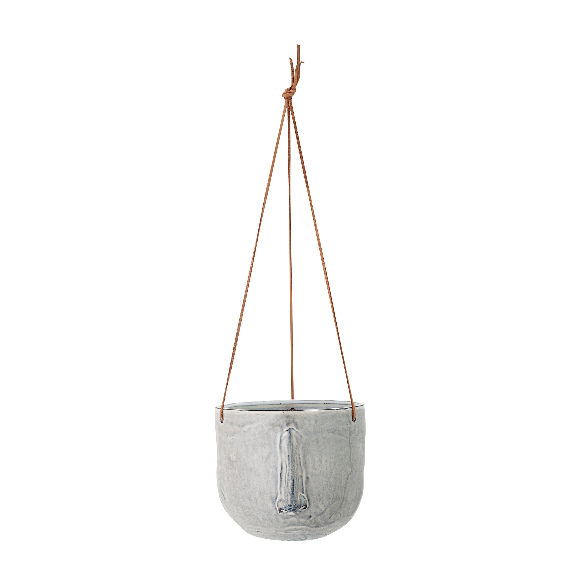 Ileana - Cache-Pot Suspendu - Gris - Grès