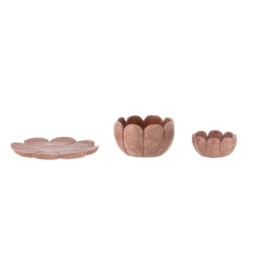 Reiko - Photophore - Marron - Marbre