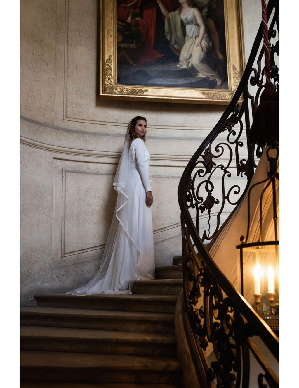 Voile Feuillage - Blanc Soie