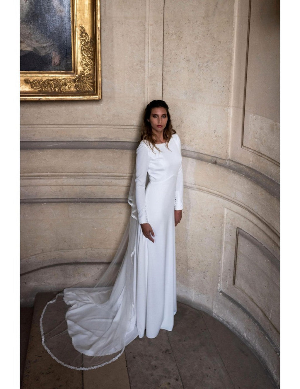 Voile Feuillage - Blanc Soie