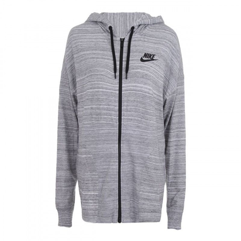 W Nsw Av15 Jkt Knt - Veste Femme Textile - Blanc VESTE FEMME TEXTILE Nike