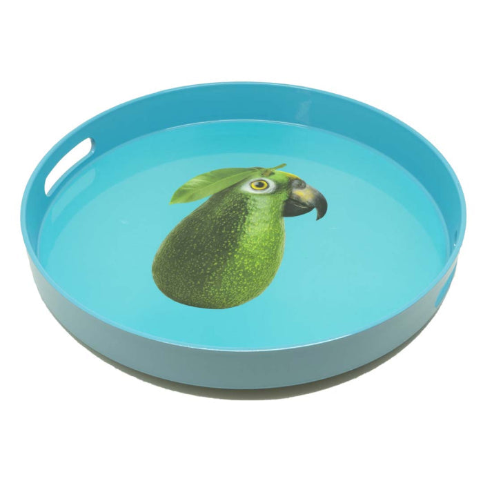Mykonos - Plateau Rond Perroquet - PVC